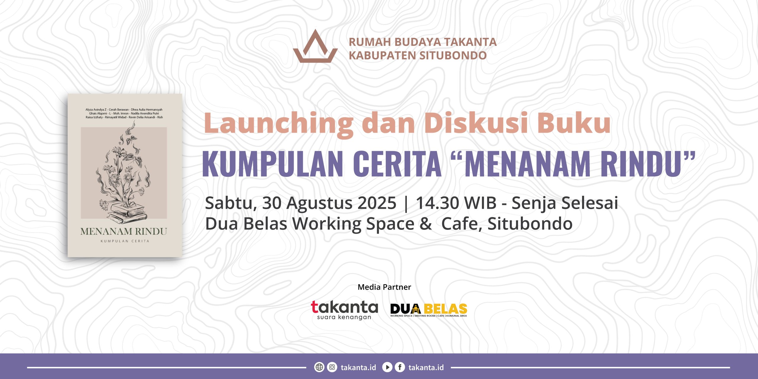 Lauching dan Diskusi Buku Menanam Rindu
